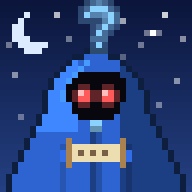 Rare Riddler: blue hood, red eyes, scroll